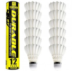 EAGLES 배드민턴 버디 깃털 베드민턴 셔틀콕 - 실내 및 실외 경기용 버디 공 ~ 매우 안정적이고 내구성이 뛰어난 셔틀 공(파란색)