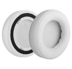 Corsair Virtuoso RGB, Virtuoso RGB Wireless SE, Virtuoso RGB Wireless XT 헤드폰 이어패드, 헤드셋 이어패드 수리용 Geekria QuickFit 단백질 가죽 교체용 이어패드(흰색)