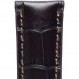 Rios 1931 LOUISIANA MOCHA 16mm 실버 버클 악어 엠보싱 가죽 시계 스트랩