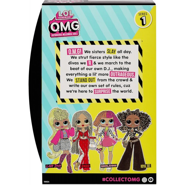 ㅋㅋㅋ. 놀라다! 580522EUC LOL Surprise OMG Core Series 1 Doll-Royal BEE-Fierce Fashions, Accessories, Shoes, & More-Re-Release Collectable-남녀 4세 이상 싱글