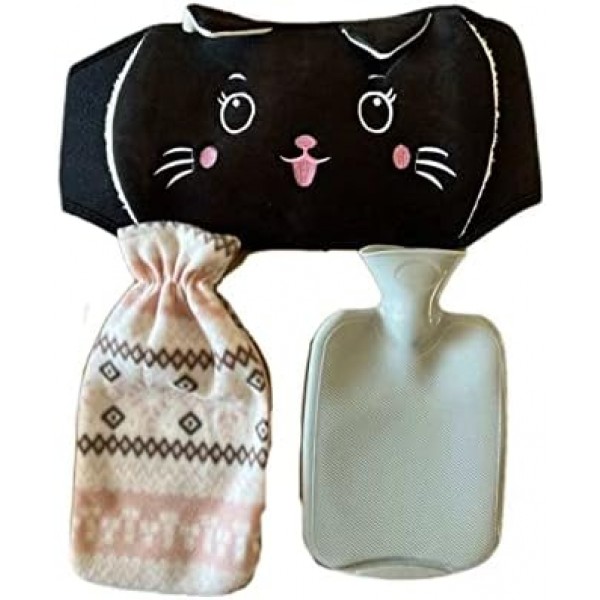 Nile Robust 3 in 1 온수 병 벨트 | 성인과 어린이에게 적합한 허리, 등, 다리, 목 및 어깨용 소프트 벨트 + 온수병 1L + 소프트 온수병 커버