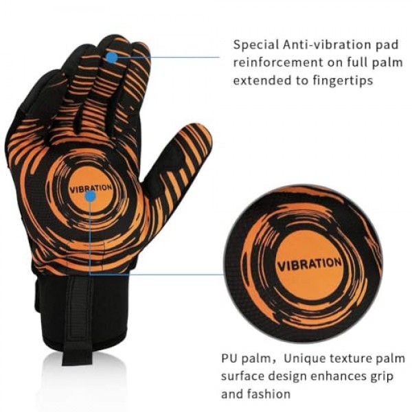 Intra-FIT 전문 방진 장갑, EN388 인증, 헤비듀티 잭 방해기 장갑