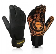 Intra-FIT 전문 방진 장갑, EN388 인증, 헤비듀티 잭 방해기 장갑