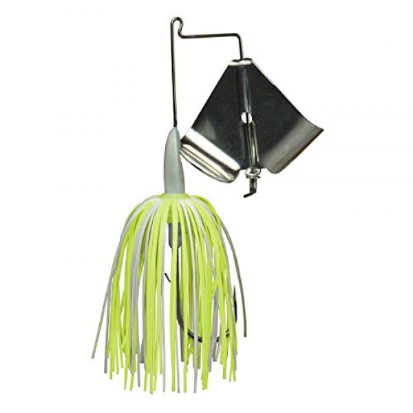 태클 HD 3/8온스 월드와이드 버저 낚시 미끼, 머스타드 울트라 포인트 낚시 후크 및 프로 시리즈 스커트가 포함된 버즈 미끼, 민물용 탑 워터배스 낚시 미끼, 화이트/차