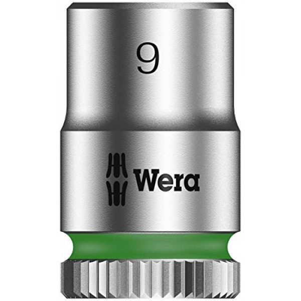 Wera - 5003508001 Zyklop 8790 HMA 1/4 소켓, 육각 머리 9mm x 길이 23mm