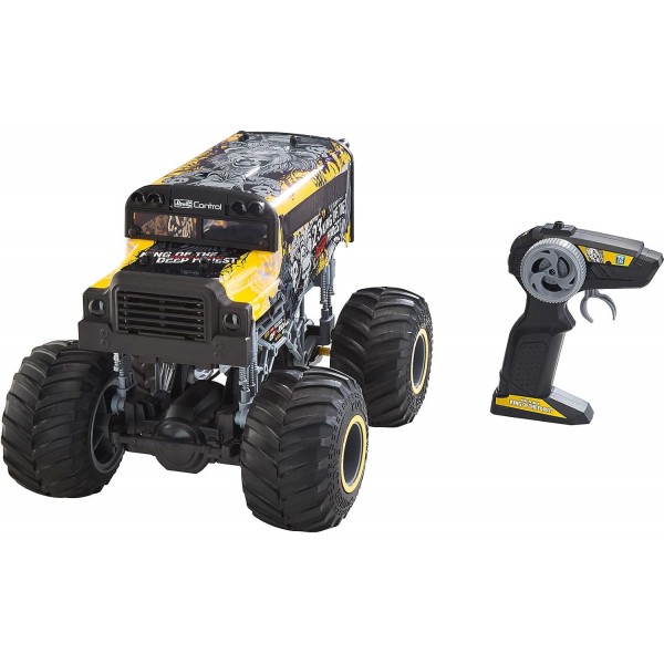 Revell 24557 King of The Forest Yellow-Black 1:16 RC 모델 자동차 전기 몬스터 트럭 RTR 2.4 GHz 스쿨 버스 디자인