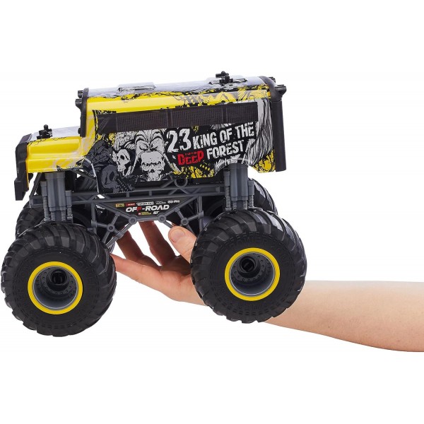 Revell 24557 King of The Forest Yellow-Black 1:16 RC 모델 자동차 전기 몬스터 트럭 RTR 2.4 GHz 스쿨 버스 디자인