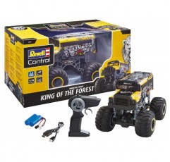 Revell 24557 King of The Forest Yellow-Black 1:16 RC 모델 자동차 전기 몬스터 트럭 RTR 2.4 GHz 스쿨 버스 디자인