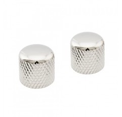 Musiclily Pro 미터법 강철 6mm 텔레 돔 손잡이 기타 볼륨 톤 조절 손잡이 수입 펜더 텔레캐스터 일렉트릭 기타/정밀 베이스, 니켈(2개 세트)