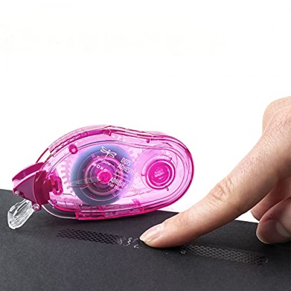 Tombow 62149 모노 접착식 도트 어플리케이터 리필, 3팩. 부드러운 도포를 위한 간편한 리필, 다양한 색상, Value Pack