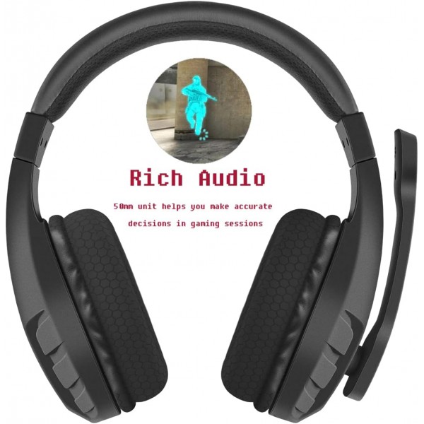 NUBWO 게이밍 헤드셋, schwarz