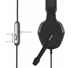 NUBWO 게이밍 헤드셋, schwarz