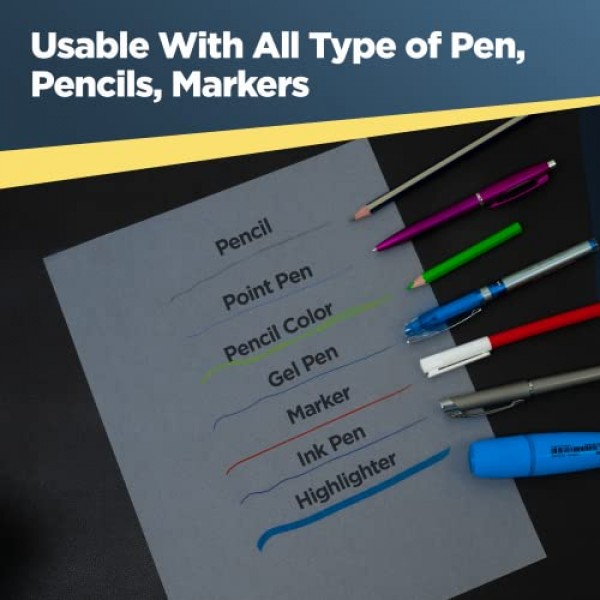 LOUPELLER 드로잉용 트레이싱 페이퍼 100매 - 9 x 12 - 32lb / 50g - 주름 방지 투명 트레이싱 페이퍼 패드 - 펜, 연필 및 마커와 함께 작동 - 예술가, 건축가 및 어린이용