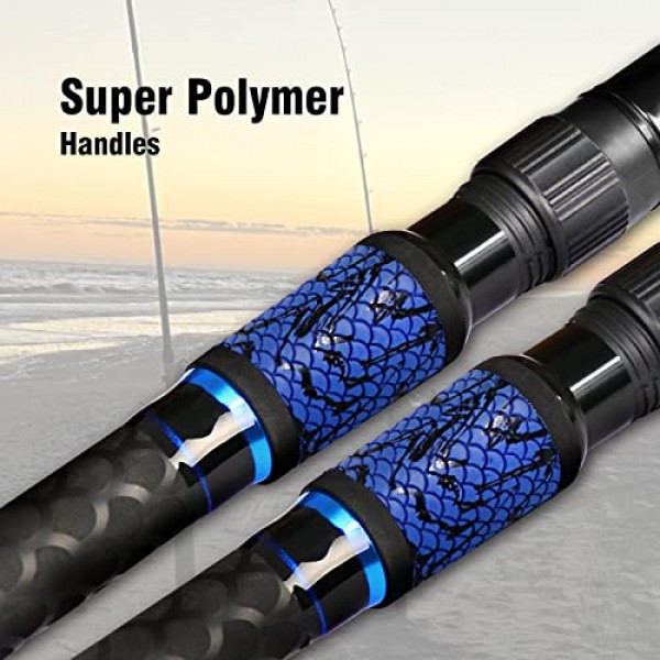 Fiblink 서핑 캐스팅 낚싯대 흑연 여행용 낚싯대