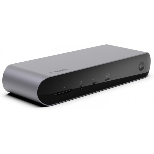 Belkin Thunderbolt 4 Dock Pro, 싱글 8K @ 30hz, 듀얼 4K 디스플레이 호환 도킹 스테이션, Thunderbolt 4 포트 2개, HDMI 포트 2개, 90W Power Delivery PD, 오디오 입력/출력, MacBook Pro, XPS 등