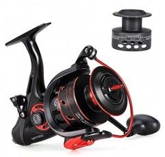 Sougayilang 잉어 스피닝 릴 낚시 액션을 위한 탄소 섬유 드래그 미끼 피더 민물을 위한 표준 낚시 릴 러너