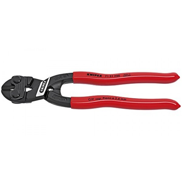 KNIPEX 도구 - 노치 블레이드가 있는 CoBolt 펜싱 컴팩트 볼트 커터(7131200R)