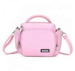 G-raphy 카메라 가방 SLR DSLR 미러리스 핑크 카메라 케이스 여성과 남성을 위한 탈착식 스트랩이 있는 컴팩트 카메라 숄더백