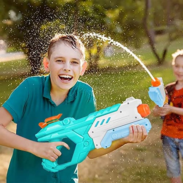어린이 성인을 위한 Quanquer 물총 - 3팩 물총 600CC 고용량 장거리 사격장 여름용 슈퍼 워터 블래스터 담그기 수영장 해변 야외 물싸움 파티