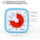 Visual Timer, Yunbaoit Enhanced 60 Minutes Countdown Timer for Kids Adults with Low Battery Alarm, 조용한 시간 관리 도구(선택 사항 알람)(파란색)