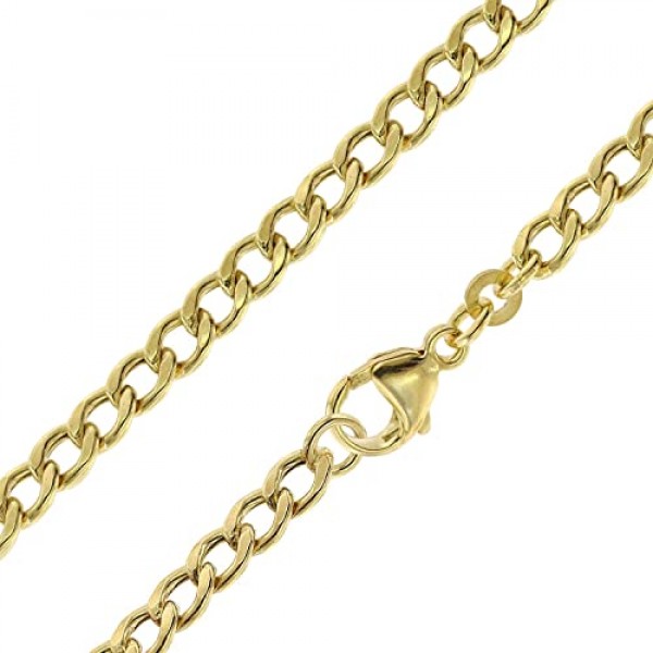 Trendor 51917 골드 333/8K 커브 팔찌 4.1mm 폭 여성을 위한 아름다운 골드 주얼리 시대를 초월한 선물 아이디어, 금속