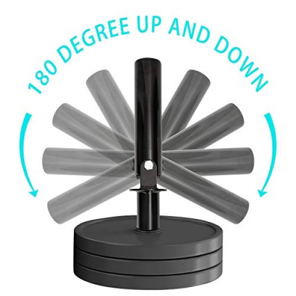 T-바 행 플레이트형 지뢰 부착 – 2인치 올림픽 바에 적합 – 360도 지뢰 베이스 - 등 운동 체육관 장비