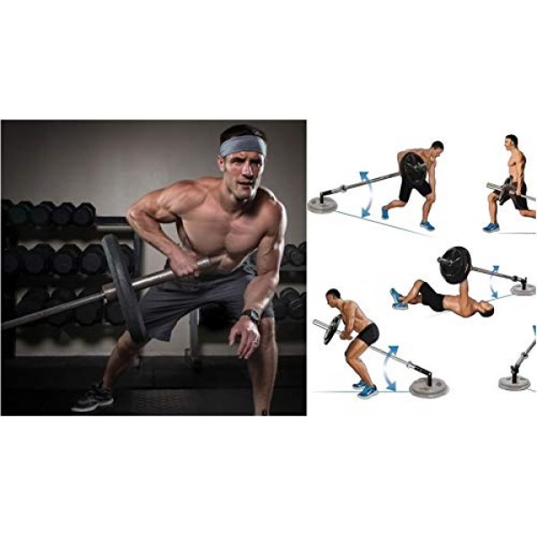 T-바 행 플레이트형 지뢰 부착 – 2인치 올림픽 바에 적합 – 360도 지뢰 베이스 - 등 운동 체육관 장비