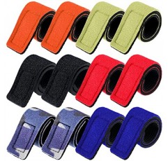 낚싯대 타이 낚싯대 랩 스트랩 낚싯대 벨트 신축성 있는 막대 홀더 탄성 낚시 태클 타이 캐스팅 낚싯대 스트랩 (사랑스러운 색상, 12개)
