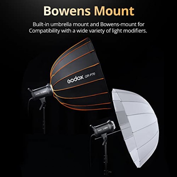 Godox SL100D 100W 5600K 100W 흰색 버전 LCD 패널 LED 비디오 조명 Bowens 마운트 스튜디오 조명(Godox SL100D)