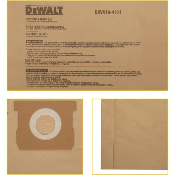 Dewalt DXVA19-4101 일회용 필터 (3)