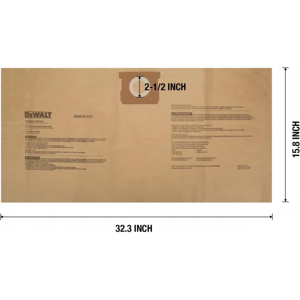 Dewalt DXVA19-4101 일회용 필터 (3)