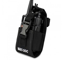 abcGoodefg 3 in1 라디오 홀더 GPS 용 홀스터 케이스 파우치 백 Kenwood Motorola baofeng UV5R UV82 UV5RA 888S Retevis H777 양방향 라디오 워키 토키 MSC 20C (1 팩)