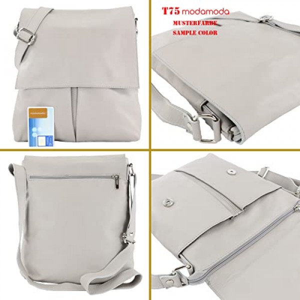 modamoda de - T75 - 이탈리안 크로스오버 숄더백, 나파 가죽