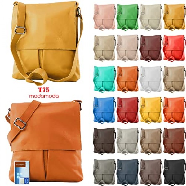 modamoda de - T75 - 이탈리안 크로스오버 숄더백, 나파 가죽