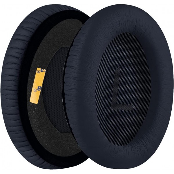 Bose QC45 QC35 QC35 ii QC35 ii 게이밍 QC15 QC25 AE2 AE2i AE2w SoundTrue SoundLink AE QCSE 헤드셋 이어패드 이어컵(미드나잇 블루)용 Geekria QuickFit 교체용 이어패드