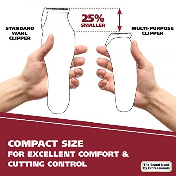 Wahl Clipper 컴팩트 다용도 이발, 수염 및 바디 그루밍 초강력 및 손쉬운 청소 블레이드를 갖춘 헤어 클리퍼 및 트리머 - 모델 79607