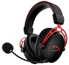 HyperX Cloud Alpha Wireless - PC용 게임 헤드셋, 300시간 배터리 수명, DTS 헤드폰 및 QuadCast S - PC, PS4 및 Mac용 RGB USB 콘덴서 마이크, 진동 및 충격 방지