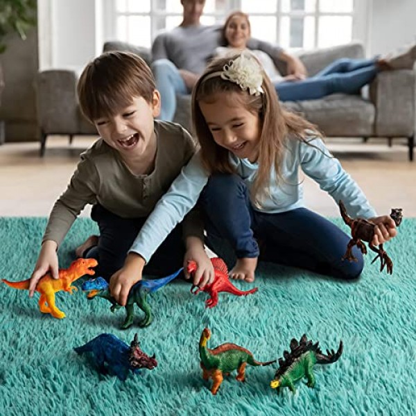 COASTLINE CRAFT Dinosaur Painting Kit for Kids w/Dino Trivia- 3-5세 어린이를 위한 공룡 예술 및 공예 w/ 2T-Rex, Velociraptor, Stegosaurus 등 소년을 위한 공룡 선물 재미있는 어린이 크리스