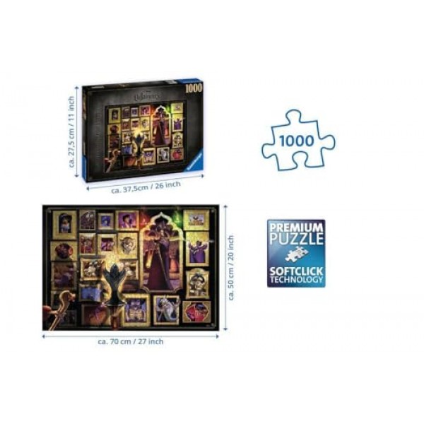 Ravensburger Disney Villainous Jafar 성인을 위한 1000피스 직소 퍼즐 – 모든 조각은 독특하며 Softclick 기술은 조각들이 완벽하게 결합된다는 것을 의미합니다