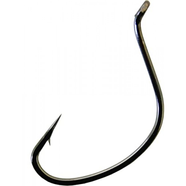 가마카츠 52412 눈이 위로 향한 샤이너 루즈 후크, 블랙 마감