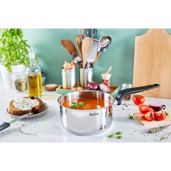 Tefal 기본 냄비 14cm(1L) 10년 보증 고품질 스테인리스 스틸 인덕션 브레이징 요리 E3082704 LPN/OrderID:LPNHE745806340/028-1337873-2741926