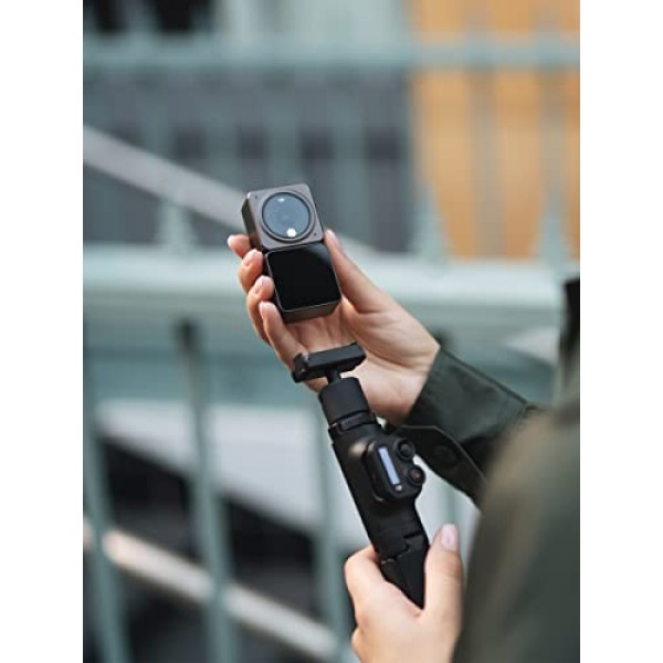 보호 케이스가 포함된 DJI Action 2 듀얼 스크린 여행용 콤보 - 2개의 OLED 터치스크린, 연장 로드, 155° 시야각, 자석 부착 장치, 안정화, 여행에 적합한 4K 액션 카메라