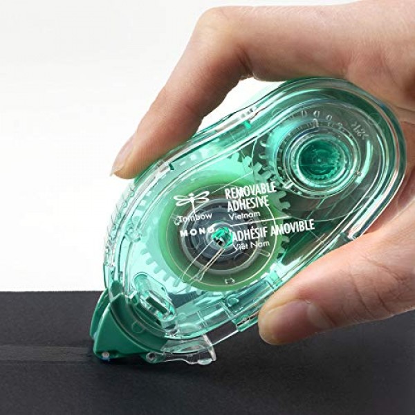 Tombow 62209 탈착식 접착 어플리케이터용 리필, 0.33인치 x 472인치, 3개/팩