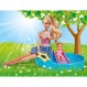 Simba 105733422 - Steffi Love Pool Fun, 패들링 풀에서 패들링 풀에서 아기와 함께 노는 세련된 의상을 입은 놀이 인형, 29cm, 3세 이상