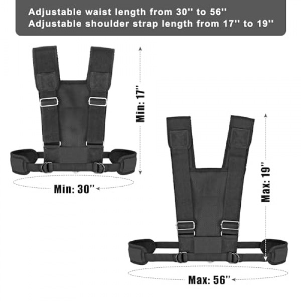 피트니스 저항을 위한 Dolibest 썰매 하네스, 썰매 당김 하네스, 저항 훈련을 위해 조정 가능한 내구성과 편안함