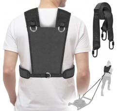 피트니스 저항을 위한 Dolibest 썰매 하네스, 썰매 당김 하네스, 저항 훈련을 위해 조정 가능한 내구성과 편안함