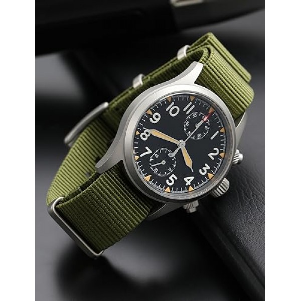 스테인레스 스틸 버클이 있는 18mm 20mm 22mm 시계 밴드, 남성용 및 여성용 방수 나일론 시계 스트랩