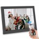 디지털 액자, 10.1인치 WiFi 디지털 액자, 16GB 카드, IPS 터치스크린이 포함된 전자 액자, 자동 회전, Frameo 앱을 통한 즉석 사진 및 비디오 공유(블랙)
