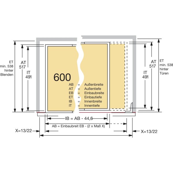 HETTICH 1054813 Systema Top 2000 와이드 서랍, 본체 폭 1000mm 블랙 스틸, 실버