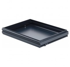 HETTICH 1054813 Systema Top 2000 와이드 서랍, 본체 폭 1000mm 블랙 스틸, 실버